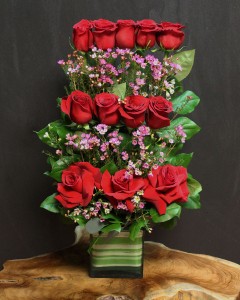 Cube Roses Arrangement
