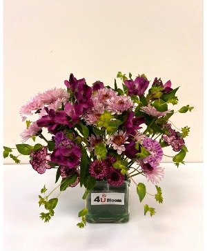 Cube Vase Flower 