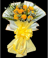 Curly Yellow Ranunculus  Bouquet