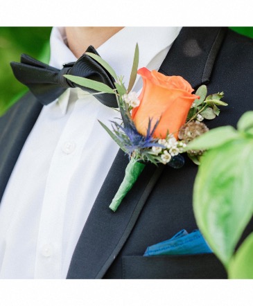 Custom Boutonniere Prom Flowers in Mattapoisett, MA | Blossoms Flower Shop
