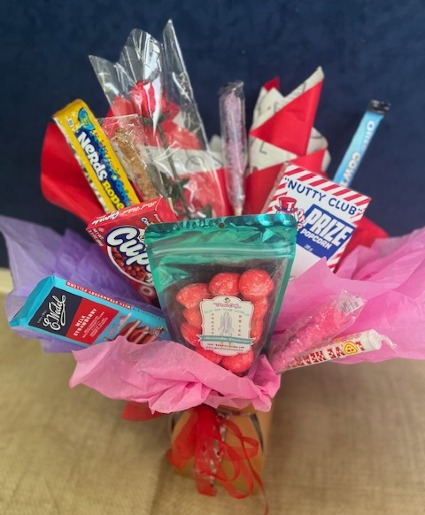 Seasonal Custom Candy Bouquet Gift basket