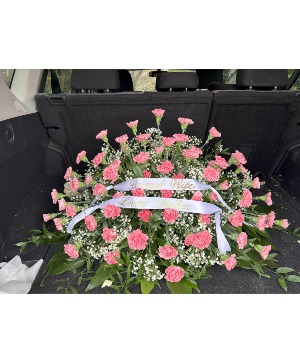 Custom Carnation Spray Casket spray 