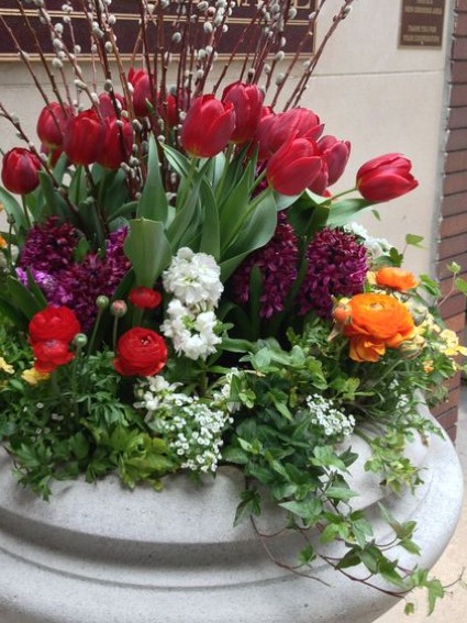 Custom Spring  Container Garden  