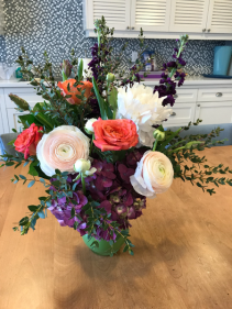 Custom Country Garden Spring Flower Arrangement