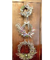 Custom Dried Flower Wreaths Grapevine Dried Flower Wreath