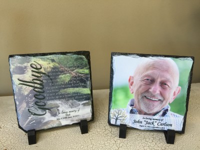 CUSTOM MEMORIAL PLAQUE 