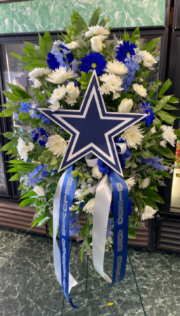 Custom Sports Funeral Spray Funeral Spray