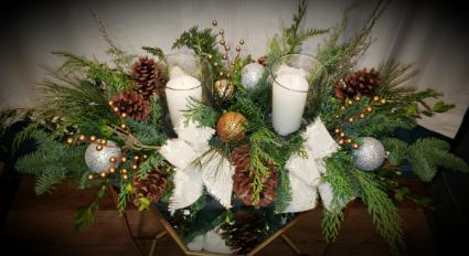 Custom Wintergreen Table Centerpiece 
