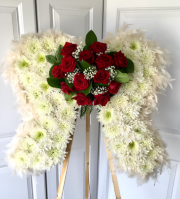Angel Wings 24x24  in Whittier, CA | Rosemantico Flowers