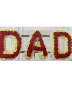 "Dad" and "Mom" Sympathy Spray  "Dad" and "Mom" Sympathy Spray