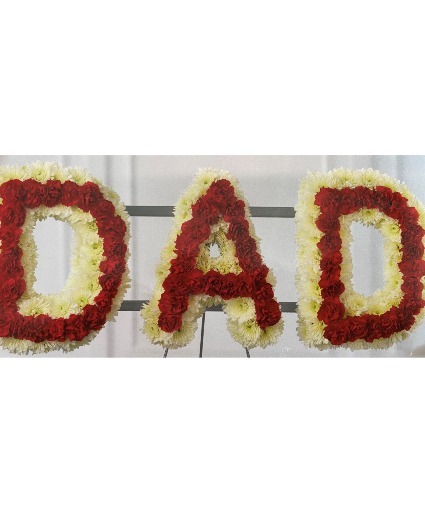 "Dad" and "Mom" Sympathy Spray  "Dad" and "Mom" Sympathy Spray