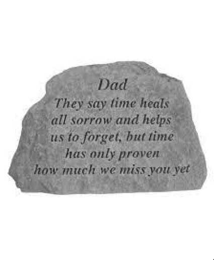 Dad Memorial Stone With Stand