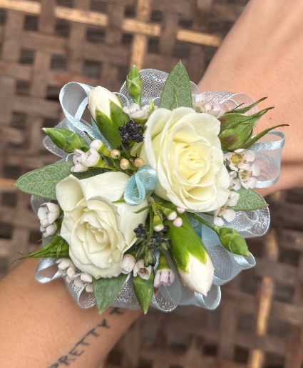 Dainty Blue Corsage