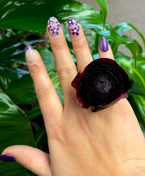 Dainty botanical ring 