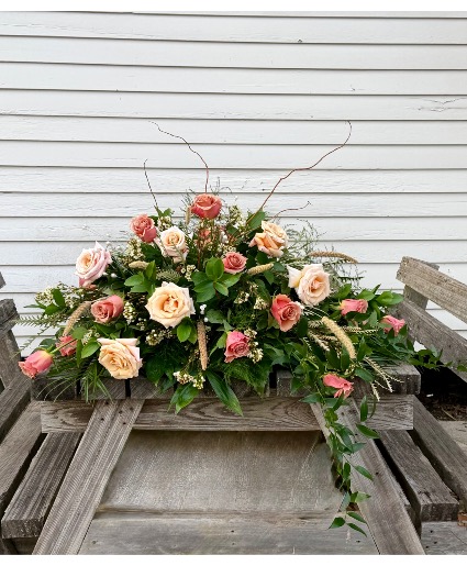 Dainty pearl  Mixed feminine flowers with pearls