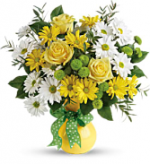 Daisies and Dots - 561 Vase Arrangement
