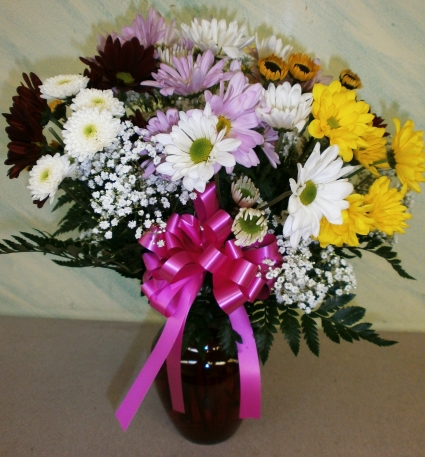 DAISIES GALORE VASE ARRANGEMENT