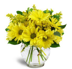 Daisy Sun vase