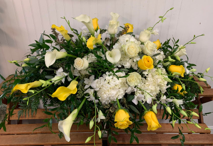 Dance of the Callas Casket Spray