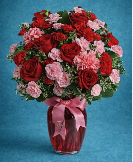 Dance with Me Bouquet with Red Roses assorted flowers