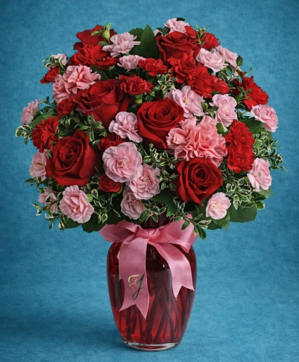 Dance with Me Bouquet with Red Roses assorted flowers