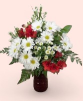 Dancing In Daisies    FHFV12-3 Vase Arrangement
