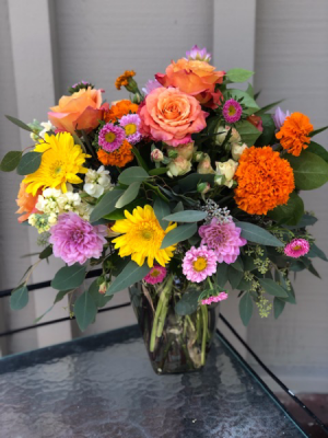 Colorful Fall Arrangement Vase Arrangement