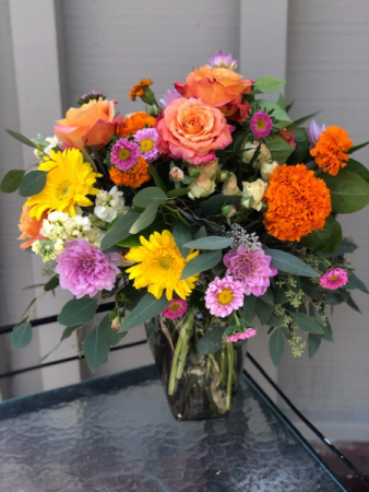 Colorful Fall Arrangement Vase Arrangement