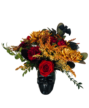 SF Dark and Moody Halloween Skull Arrangement