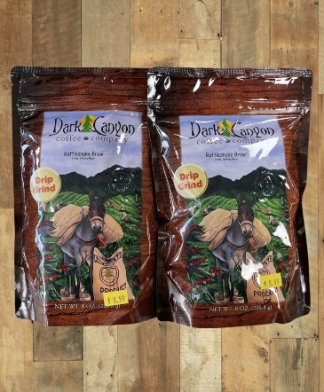 Dark Canyon Coffee Half Pound Drip Grind  in Yankton, SD | Pied Piper Flowers & Gifts