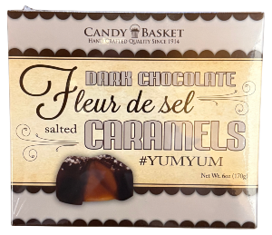 Dark Chocolate Salted Caramels Candy Basket
