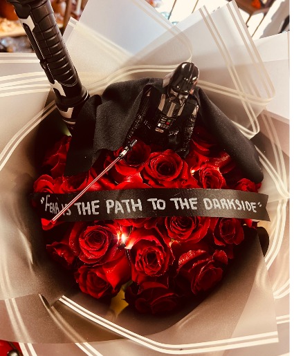 DARK VADER BOUQUET  CUSTOM DESIGN 