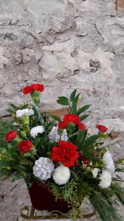 Dashing through the Snow Arrangement table arrangement