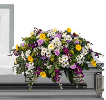 Daydreams and Daisies Casket Spray in Fitchburg, MA | CAULEY'S FLORIST & GARDEN CENTER