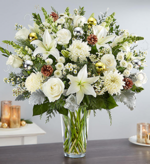 Dazzling Winter Wonderland Flower Arrangement holiday