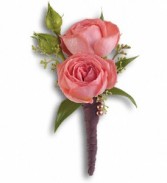 Dble Mini Roses Bouttonniere