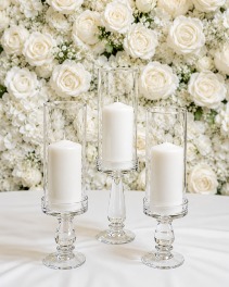 Debbie Travis Pillar Crystal Stands 