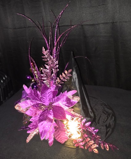 Decorated Witches Hat By Kim's Originals 