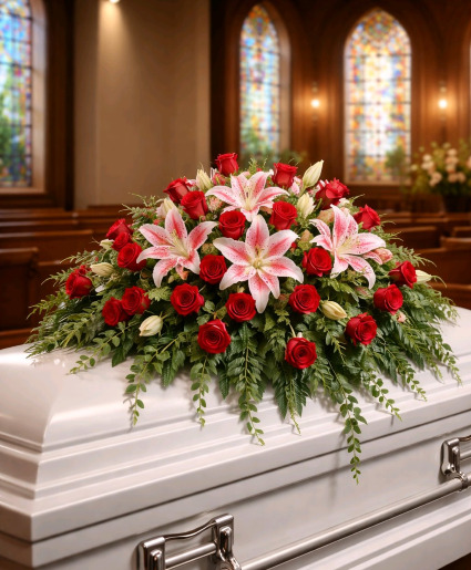 DEDICATION OF LOVE CASKET SPRAY