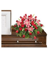 DEDICATION OF LOVE CASKET SPRAY FSN-LOVE