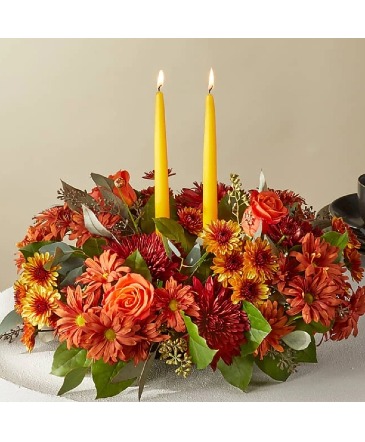 Fields of Europe Fall Centerpiece  in Granger, IN | Yellow Rose Florist