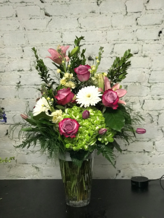 deep purple vase