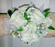 Delicate White rose wrist corsage Corsage