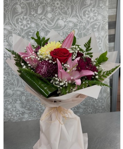 Delightful Blooms  Wrapped Bouquet 