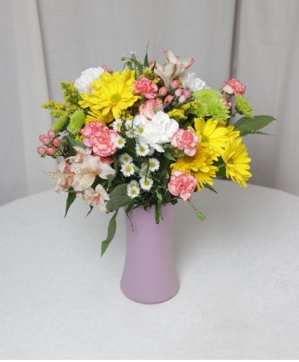 Delightful Spring Blossoms Vase may vary dep on stock