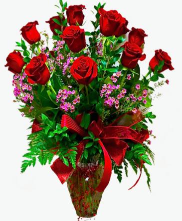 Deluxe Long Stem Red Roses  in Janesville, WI | Floral Expressions