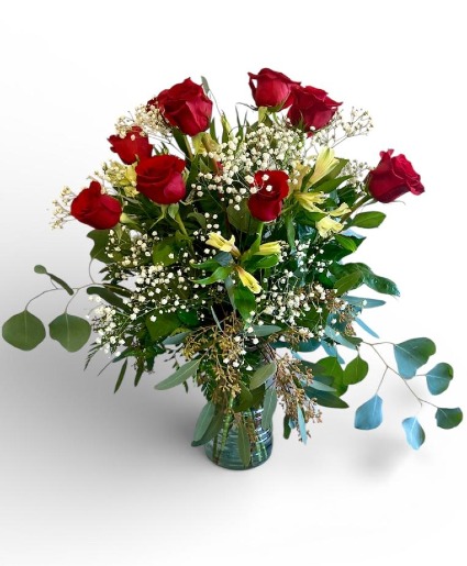 Deluxe Dozen Roses  Choose your fav. color!