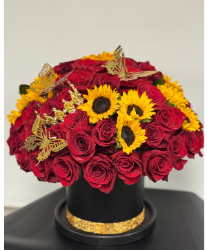 deluxe mariposa floral box