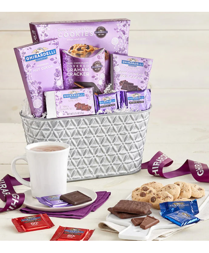 Deluxe Classic Ghirardelli Gift Basket Gift Basket