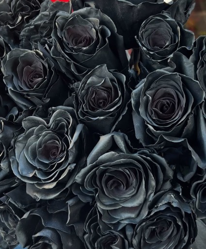 Designer Choice Black Roses local mesa delivery 